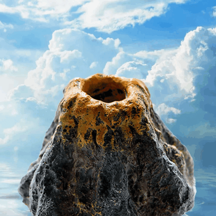 Aquarium Volcano Fish Tank Decorations Bubbler Ornament Bubble Air Stone - Image 5