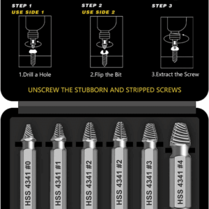Gifts for Men,Damaged Screw Extractor Set-Father'S Day Gifts from Wife Daughter Son,Mens Gifts,Husband,Stripped Screws Nuts & Bolts Drill Bit Tools for Easy Removal of Rusty Broken Hardware Gifts