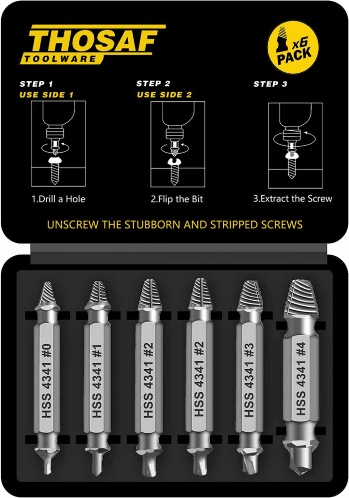 Gifts for Men,Damaged Screw Extractor Set-Father'S Day Gifts from Wife Daughter Son,Mens Gifts,Husband,Stripped Screws Nuts & Bolts Drill Bit Tools for Easy Removal of Rusty Broken Hardware Gifts