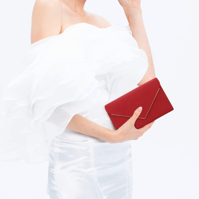 Clutch Purse for Women Evening Bags Handbags for Wedding Party Cocktail Prom Faux Suede Crossbody Shoulder Bag - Image 2