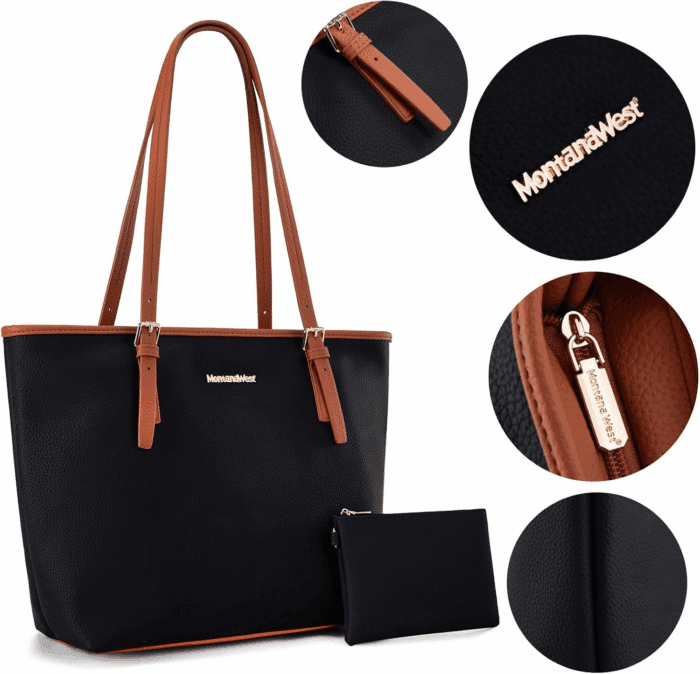 Tote Bags Vegan Leather Purses and Handbags for Women Top Handle Ladies Shoulder Bags - Image 5