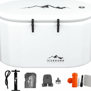 Inflatable Cold Plunge Tub - White - 135 Gallon Ice Bath - Chiller Compatible