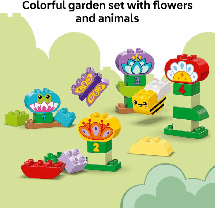 DUPLO Town Creative Garden & Flowers Building Toy Playset - Preschool Learning and Educational Flower Toy for Toddlers, Boys and Girls, Ages 2+ - Baby Gift Idea - 10444 - Image 4