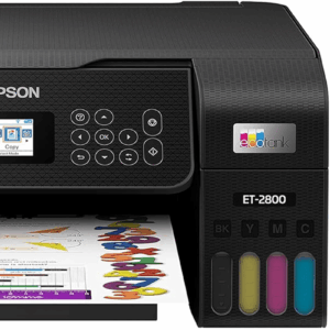 Ecotank ET-2800 Wireless Color All-In-One Cartridge-Free Supertank Printer with Scan and Copy Â€“ the Ideal Basic Home Printer - Black, Medium