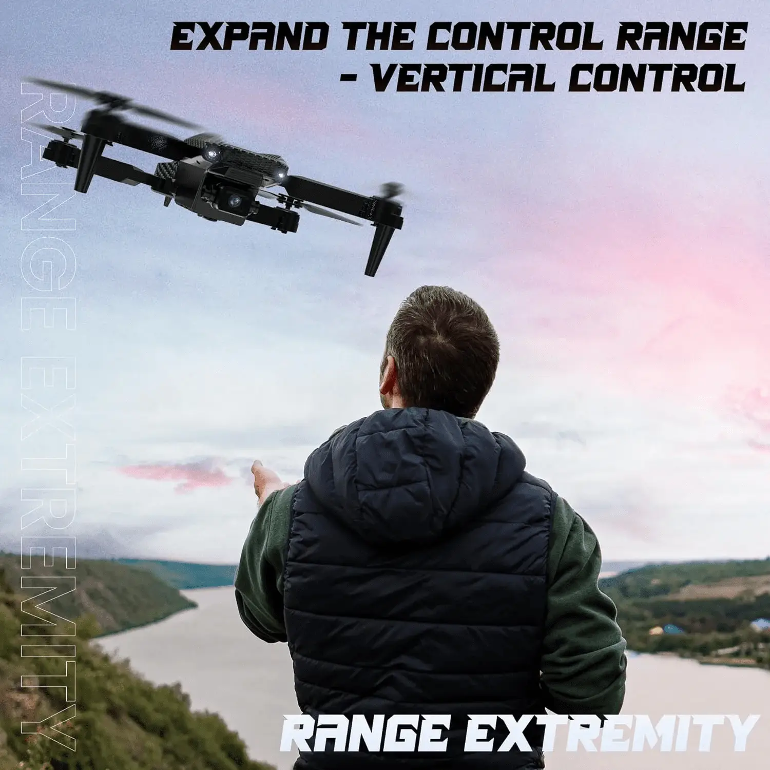 Drone with 1080P Camera for Adults, Foldable FPV RC Quadcopter, with Gestures Selfie, One Key Start/Land, 3D Flips, 2 Batteries, RC Drones for Adults - Image 6