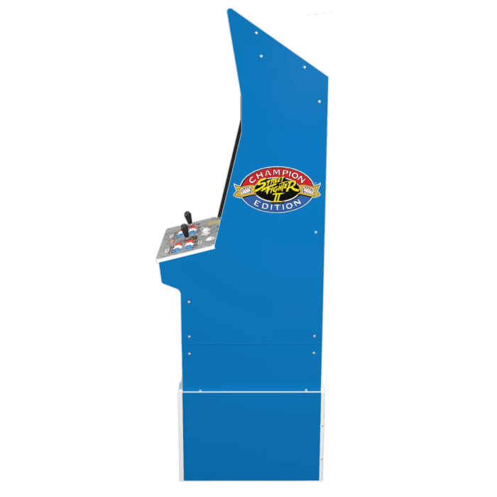 Street Fighter II Champion Edition Big Blue Arcade Machine with Stool - Image 4