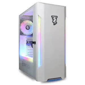 Intel I5 3.40Ghz, GTX 650, 8GB RAM, 1TB, Wifi, RGB, Entry Level Gaming PC, Desktop Computer White
