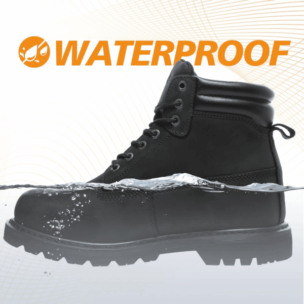 Work Boots for Men Waterproof Soft Toe Non Slip Comfortable Workboots - Image 2