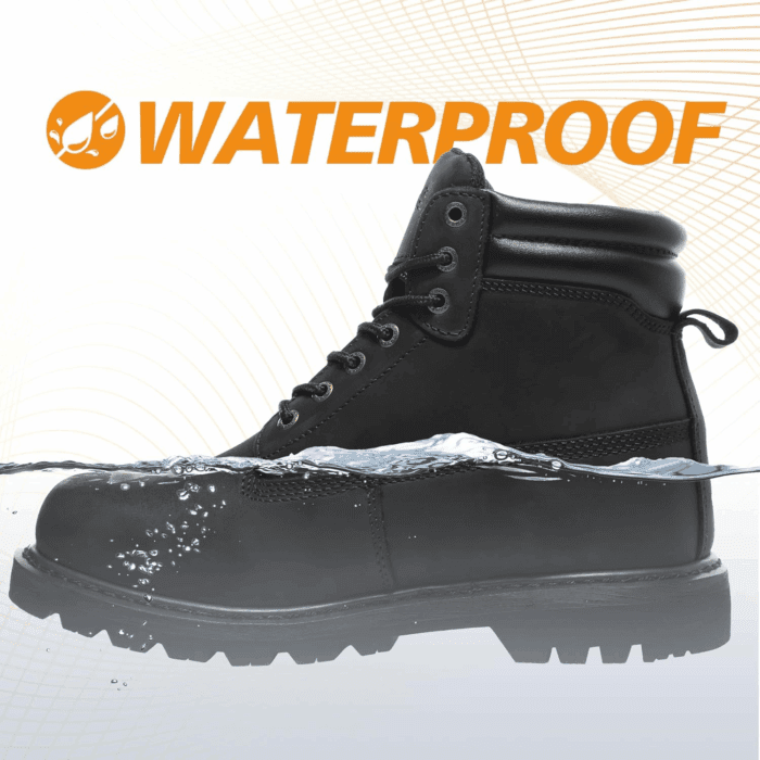 Work Boots for Men Waterproof Soft Toe Non Slip Comfortable Workboots - Image 2