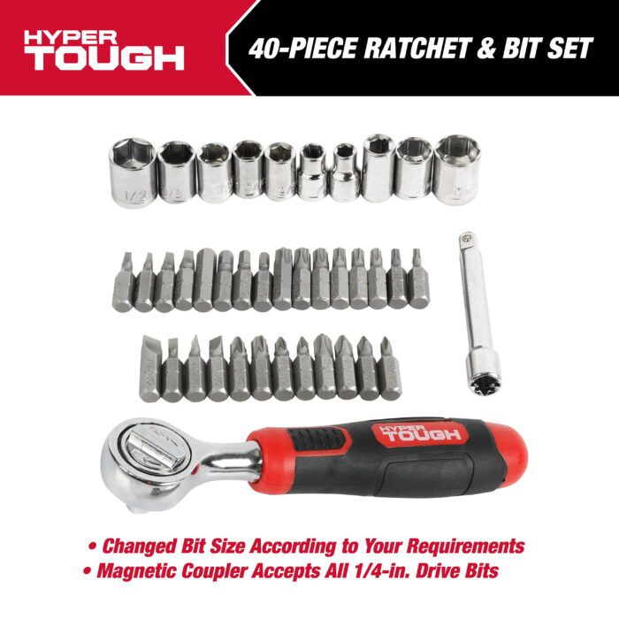 40-Piece Socket and Bit Set in Click Fit Case - Image 2