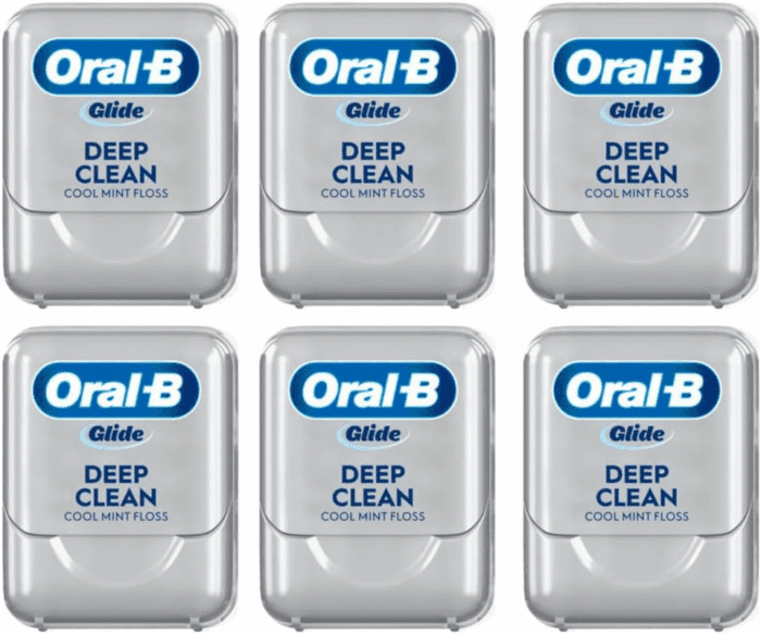 Glide Cool Mint Deep Clean Floss, 6 Count, Glide Dental Floss - Image 11
