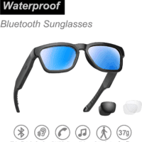 Oho Smart Glasses,Polarized Sunglasses with Bluetooth Speaker,Athletic/Outdoor UV Protection and Voice Control,Unisex(Mirror Blue Lens) - Image 2