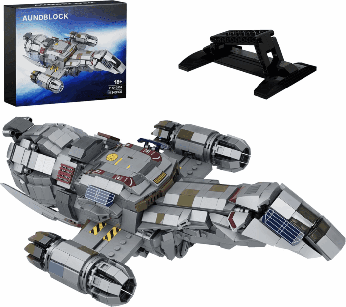 Firefly Spaceship Building Blocks Set, Space Wars Ship Model Kit, Compatible with Lego, Collectible Creative Bricks Building Toys for Adults, Aged 18+ (1345 PCS)