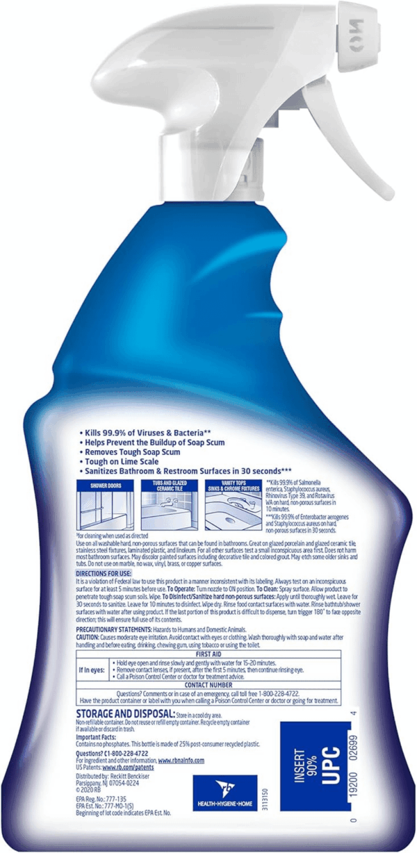 Power Foaming Cleaning Spray for Bathrooms, Foam Cleaner for Bathrooms, Showers, Tubs, 32Oz - Image 7