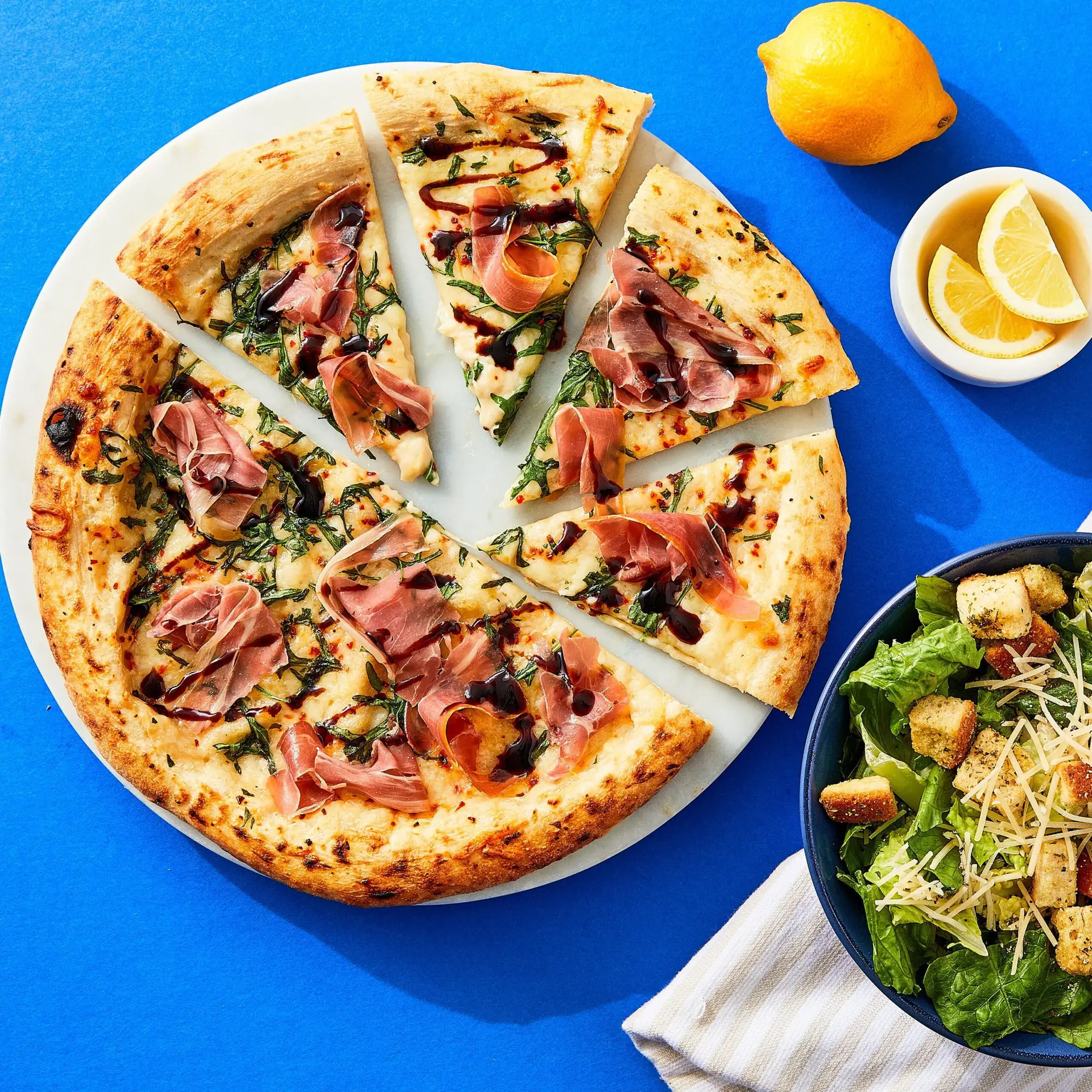 Italian Wood-Fired Prosciutto and Arugula Pizza, 14.46 Oz (Frozen) - Image 2