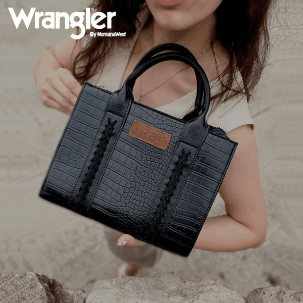 Wrangler Medium Tote Bag for Women Designer Satchel Handbags Top-Handle Purses with Strap - Image 3