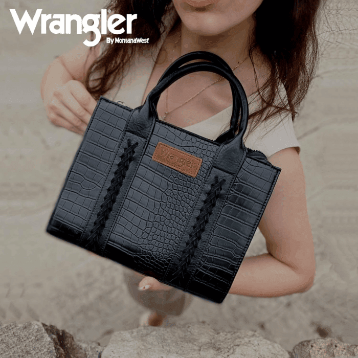 Wrangler Medium Tote Bag for Women Designer Satchel Handbags Top-Handle Purses with Strap - Image 3