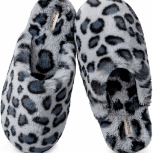 Women'S Fuzzy Scuff Slippers Soft Comfy Memory Foam Non-Slip Indoor House Shoes