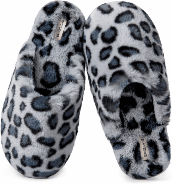 Women'S Fuzzy Scuff Slippers Soft Comfy Memory Foam Non-Slip Indoor House Shoes