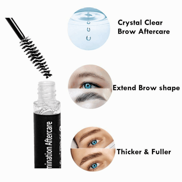 Lash Lift Care, Brow Lamination Aftercare Eyelash Perm Nutrition, Treat Burning Eyebrow save Messy Lash, 8 Weeks Keratin Botox Care for and Perm/Lift(7Ml) (Clear-Lash&Brow Care) - Image 5