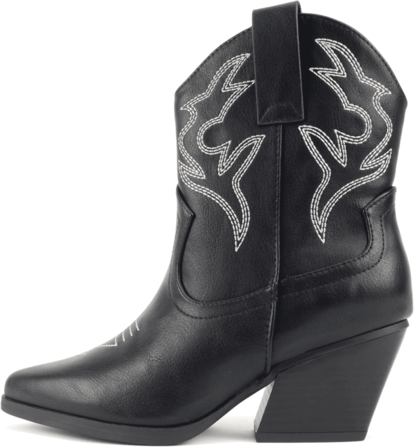 “BLAZING” ~ Women Western Bootie Pointe Toe with Low Heel (Wide Fit Available)