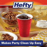Party on Red Plastic Cups, Disposable Plastic Party Cups for Easy Cleanup and Large Gatherings, Red Cups for Bbqs, Birthdays, Parties, and More, 18 Ounce, 50 Count - Image 4