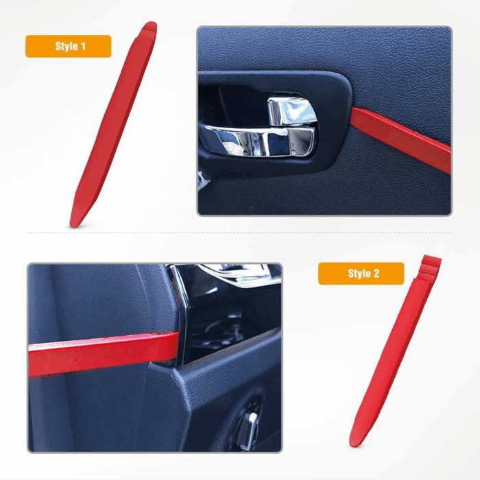 5 PCS Nylon Auto Trim Removal Tool Kit No-Scratch Removal Tool Kit for Car Panel & Audio Dashboard Dismantle Red - Image 5