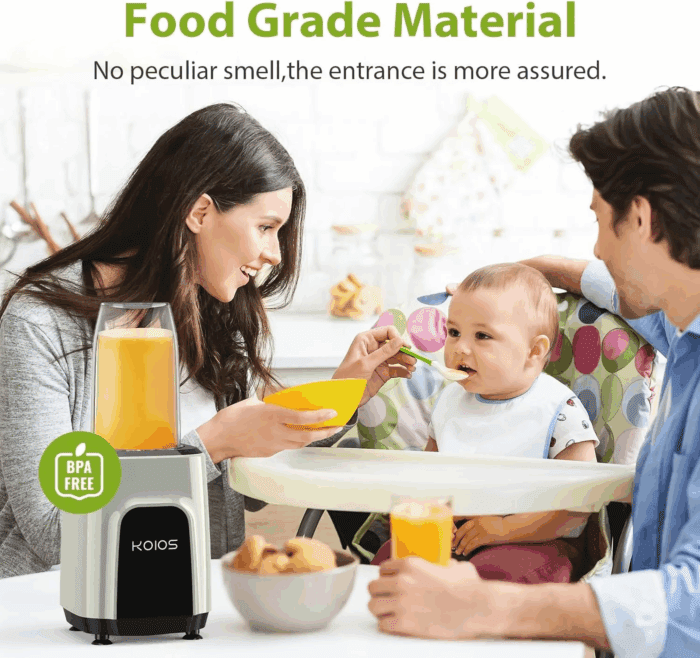 18 Oz. Single Speed Countertop Blenders for Shakes and Smoothies with 2X18.6Oz and 10Oz Cups - Image 8