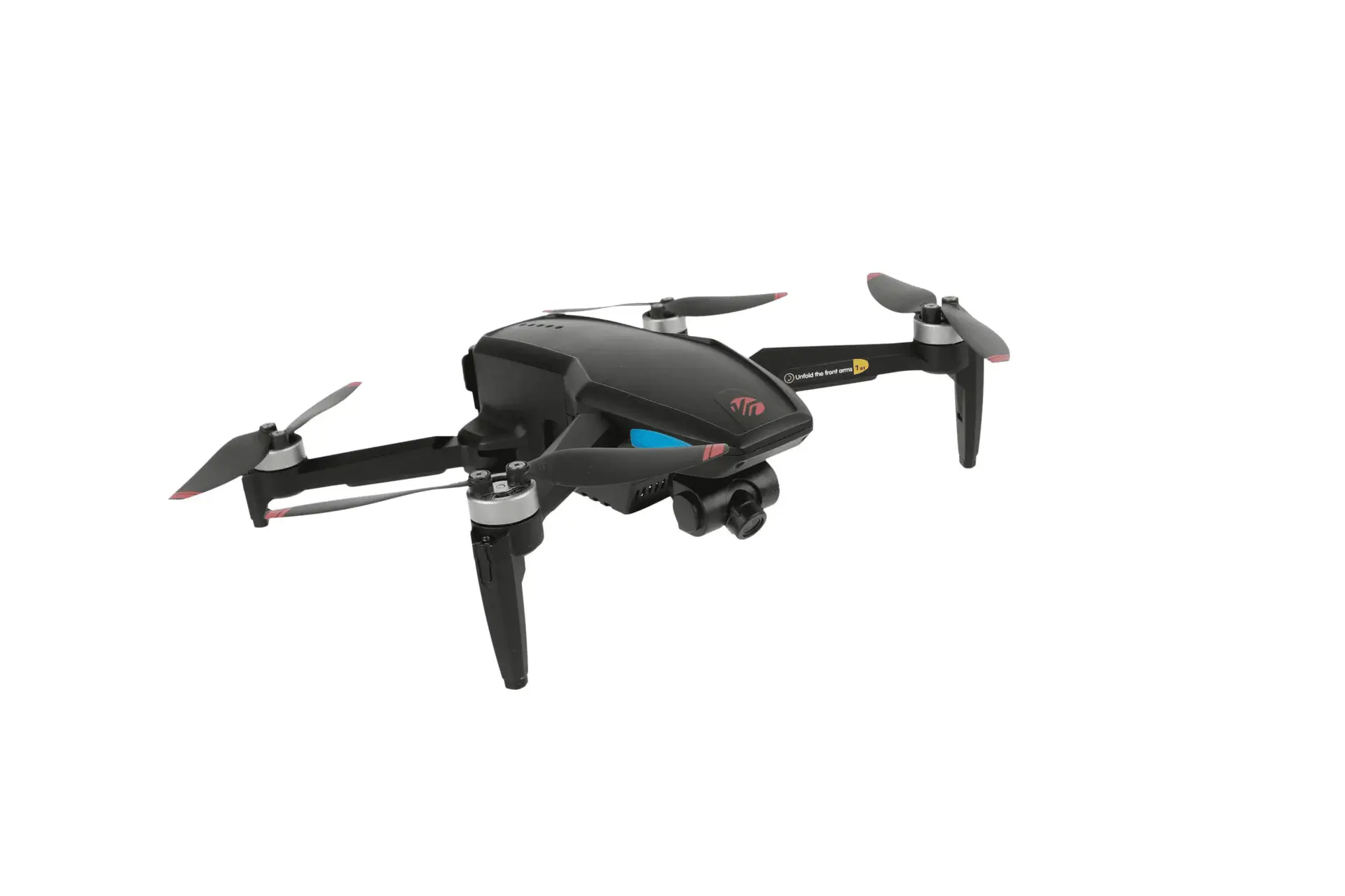 FPV Duo Racing Drone with Goggles and GPS, Black - Image 5