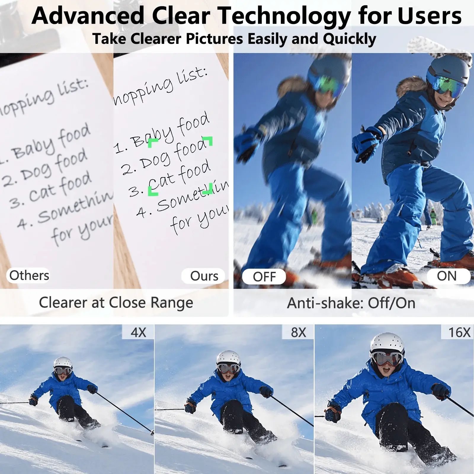 1080P Digital Camera 16X Digital Zoom Compact Point and Shoot Camera Portable Small Camera Starter Camera for Teens Students Boys Girls Seniors(Green) - Image 3