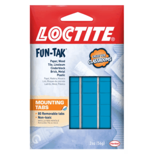 Fun-Tak Mounting Putty, Pack of 1, Blue 2 Oz Wallet
