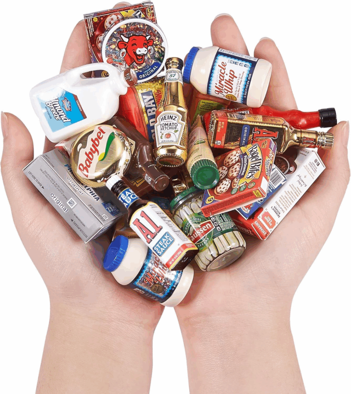 Mini Brands Series 2 by  2 Count (Pack of 1) Amazon Exclusive Mystery Real Miniature Brands Collectible Toy Capsule - Gold ( PVC Tube Packaging) - Image 3