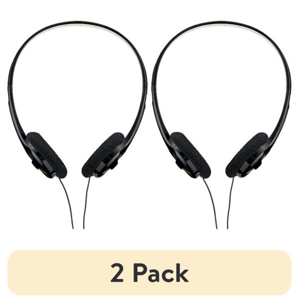 Wired On-Ear Headphone, Black - Image 5