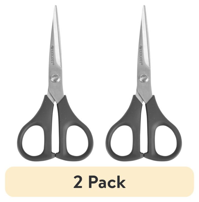 Multipurpose Scissors, All Purpose Plus+, 5", Stainless Steel, Straight, Black, for Office, 1-Count - Image 9