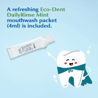 Dailycare Baking Soda Toothpowder, Original Mint - SLS & Fluoride-Free Toothpaste Powder with Minerals & Essential Oils, Toothpaste Alternative + Dailyrinse Single-Use Pack - Image 3