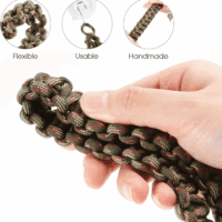 2 Pcs Reptile Vines for Climbing Bendable Jungle Vines Made of Handmade Umbrella Cord Weaving Rope Decor with 3 Suction Cup Accessories for Chameleon Crab Lizards Snakes Gecko Frog Hermit Crab - Image 3