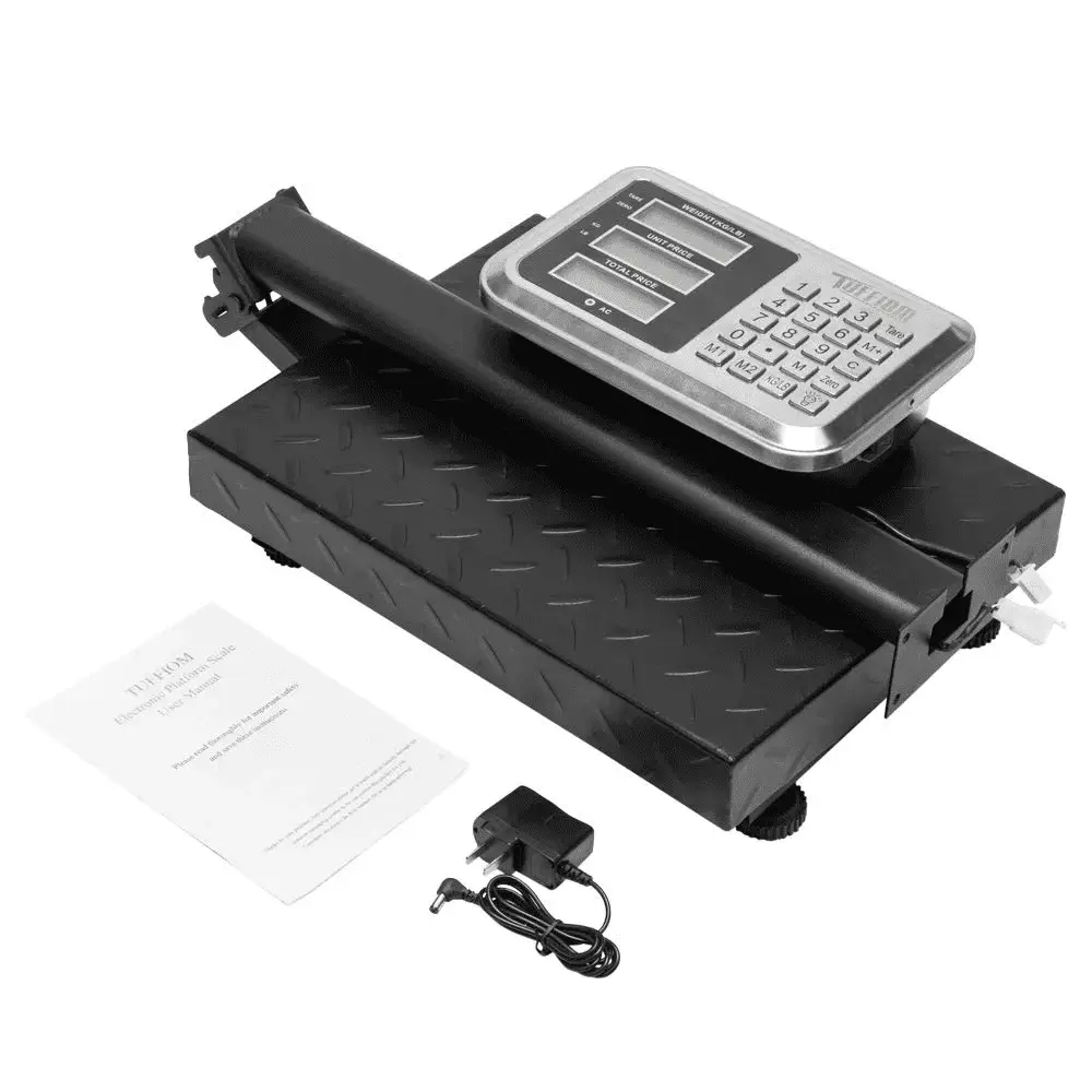 220Lb Weight Electronic Platform Scale,Digital Floor Heavy Duty Folding Scales,Stainless Steel High-Definition LCD Display, Perfect for Postal Luggage Shipping Mailing Package Price Computing - Image 8