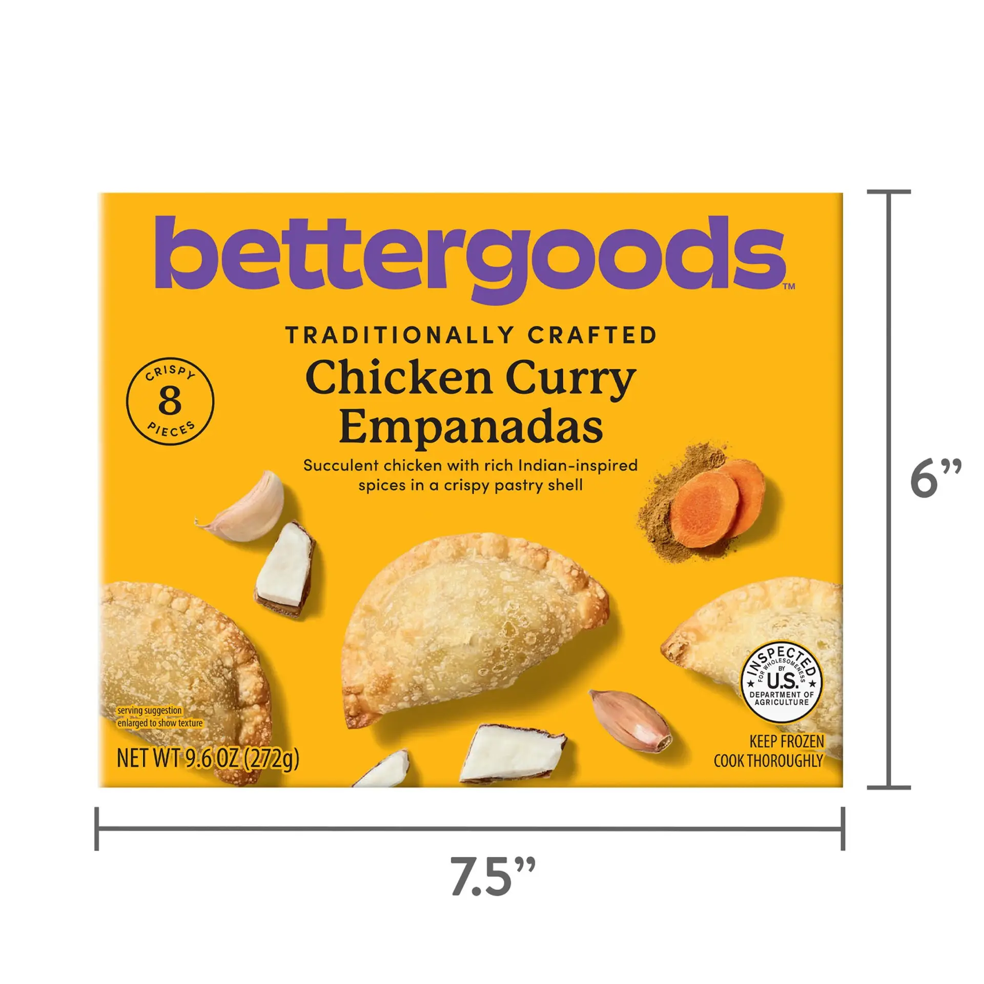 Chicken Curry Empanadas, 9.6 Oz, 8 Count (Frozen) - Image 8