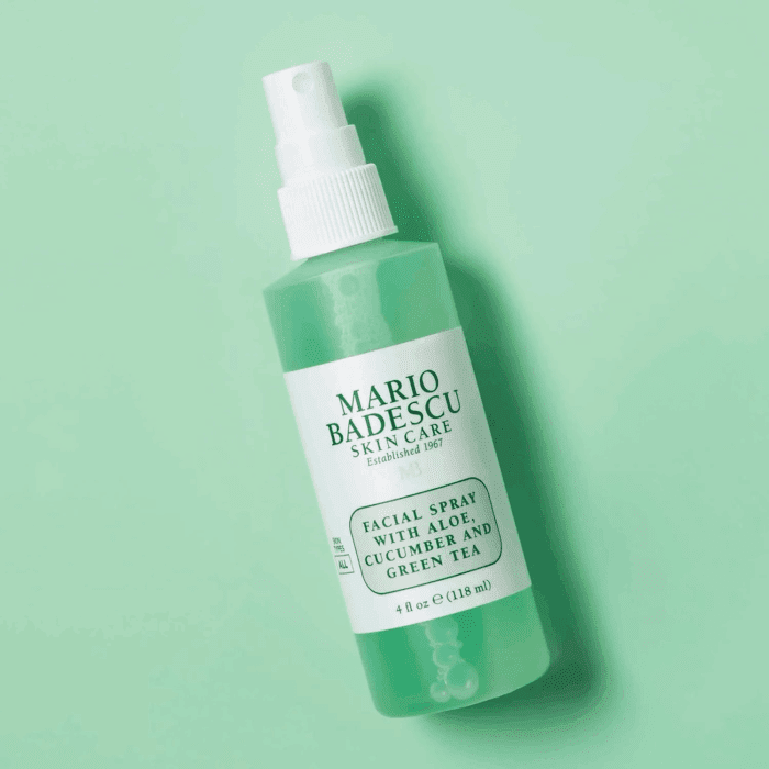 Facial Spray Aloe Cucumber and Green Tea, 2 Fl Oz - Image 3