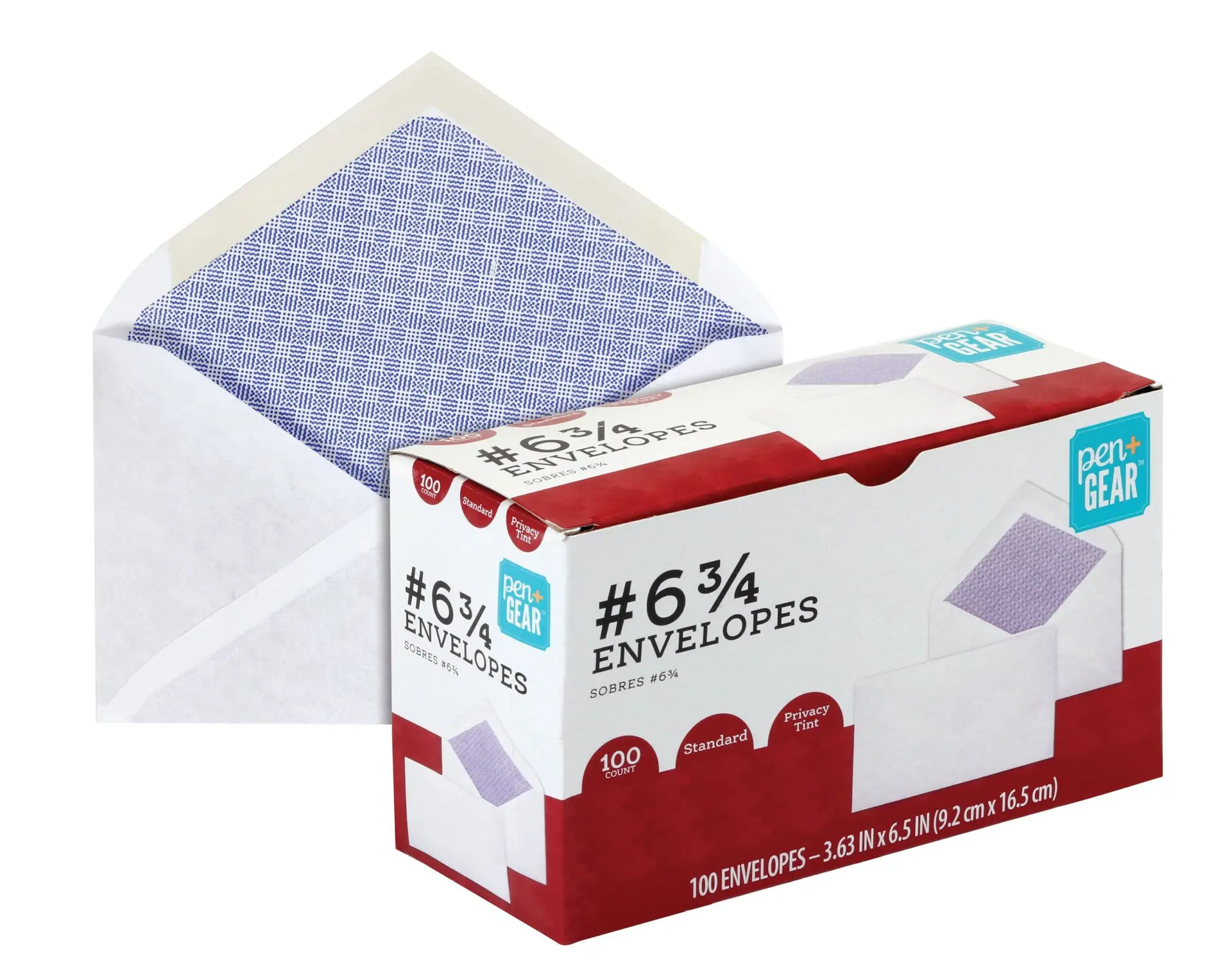 Envelopes Size #6-3/4 (3-5/8" X 6-1/2"), 20 Lb., White, Security, Gummed, 100-Count - Image 6