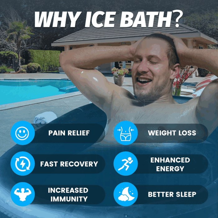 XXL Ice Bath Tub for Athletes, Compatible with Water Chillers, 216-Gallon Inflatable Cold Plunge Tub with Insulated Lid, Thermometer, Water-Absorbent Mat, Portable for Outdoor & Indoor Recovery - Image 6