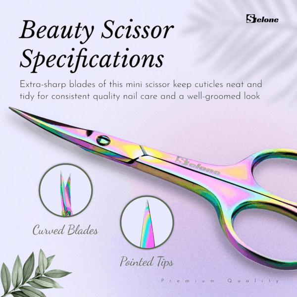 Professional Grooming Scissors Eyebrow Scissors Small Curved Stainless Steel Manicure & Beauty Scissor for Women - Image 5