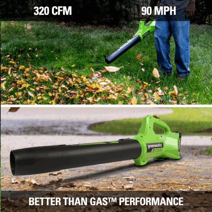 24V 12-Inch Cordless String Trimmer/Edger and Leaf Blower Combo Kit + 3 Bonus Spools, 2.0Ah Battery and Charger Included - Image 5