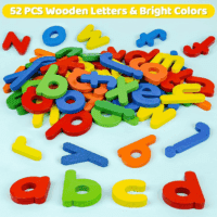Alphabet ABC Learning Educational Toys for 2 3 4 5 Years Old Boys Girls, Wooden Puzzle Flash Cards Preschool Activity Letter Matching Games for Kids Toddlers - Image 3