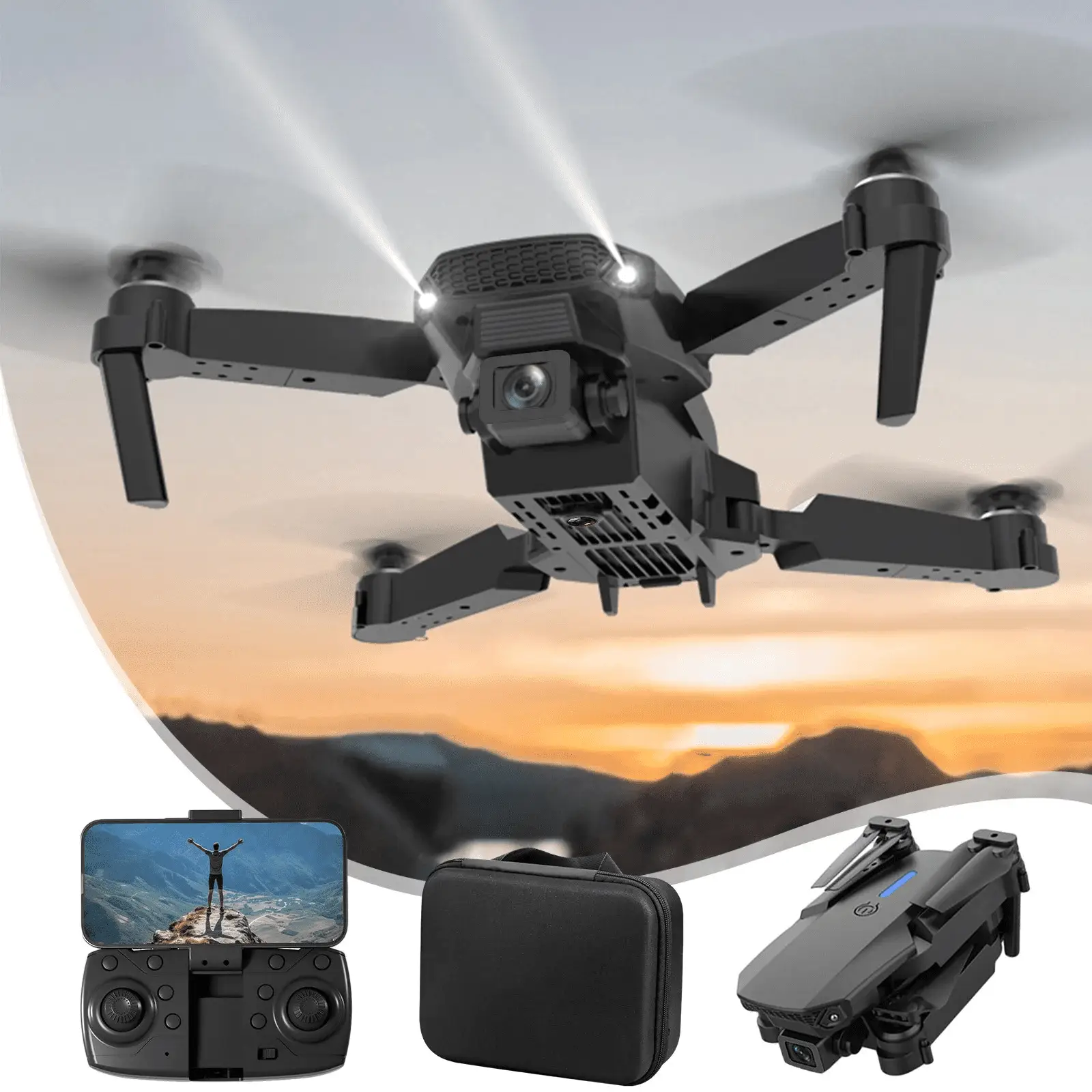 Drone with Camera for Adults,1080P Live Video App-Controlled Camera Drone for Kids 8-12, Beginner Friendly with 1 Key Fly/Land/Return, App-Controlled FPV Drone - Image 2
