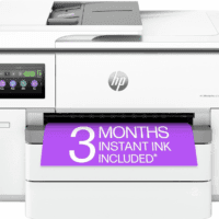 Officejet Pro 9730E Wide Format Wireless All-In-One Color Inkjet Printer, Print, Scan, Copy up to 11X17', ADF, Duplex Printing Best for Office, 3 Months of Instant Ink Included (537P6A)