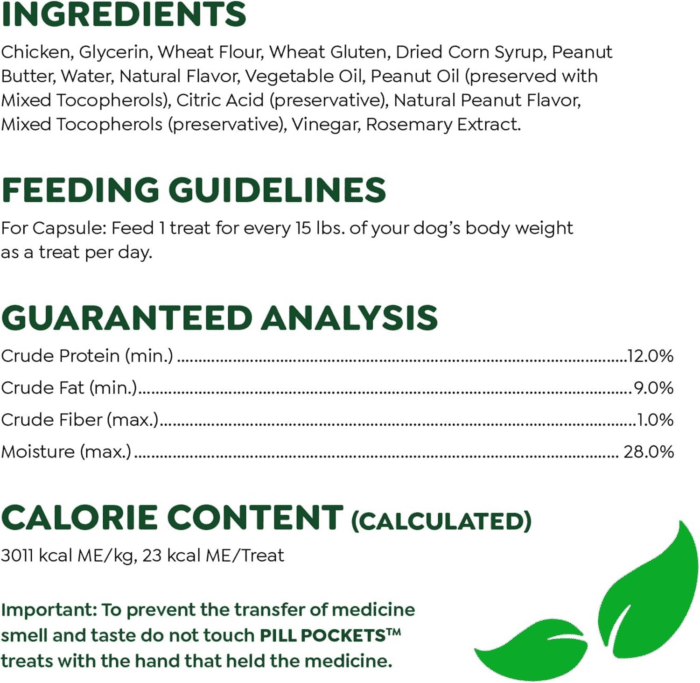 Pill Pockets Large Size Soft Dog Treats for Capsules, with Real Peanut Butter, Made with Natural Ingredients plus Minerals & Trace Nutrients, 15.8 Oz. (60 Count, Pack of 1) - Image 7