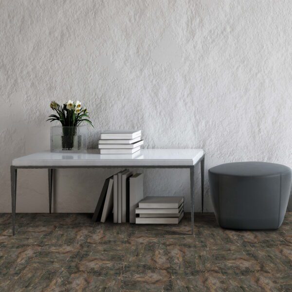 Dark Slate Marble 12 in X12 in Self Adhesive Vinyl Floor Tile - 20 Tiles/20 Sq. Ft. - Image 2