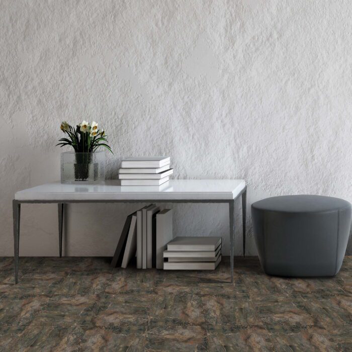 Dark Slate Marble 12 in X12 in Self Adhesive Vinyl Floor Tile - 20 Tiles/20 Sq. Ft. - Image 2