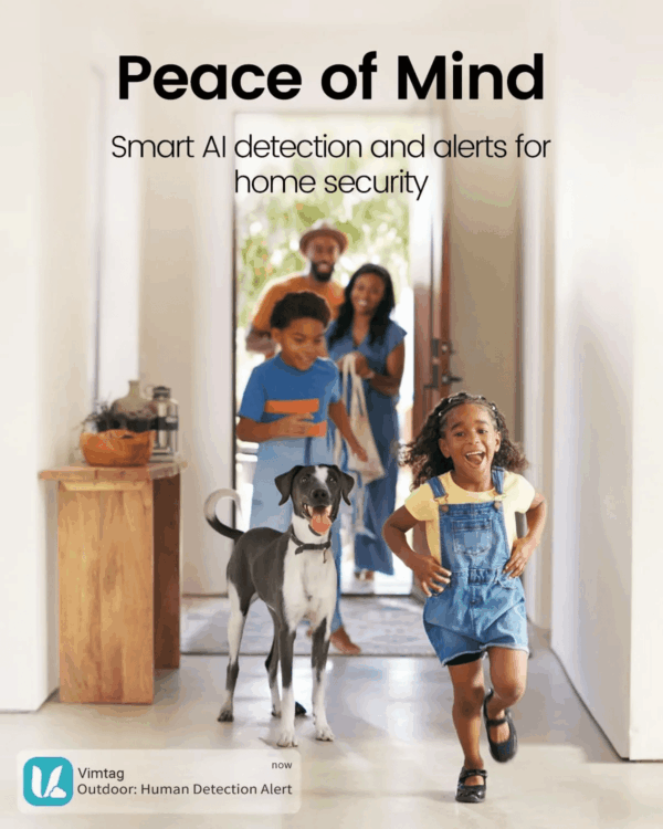 Indoor Camera 2.5K, Pet Camera with Speaker Pan-Tilt 360°, Cameras for Home Security Pet Baby Dog W/Motion Tracking Night Vision Phone App, 2-Way Audio, 24/7 SD & Cloud Storage,Work with Alexa - Image 7